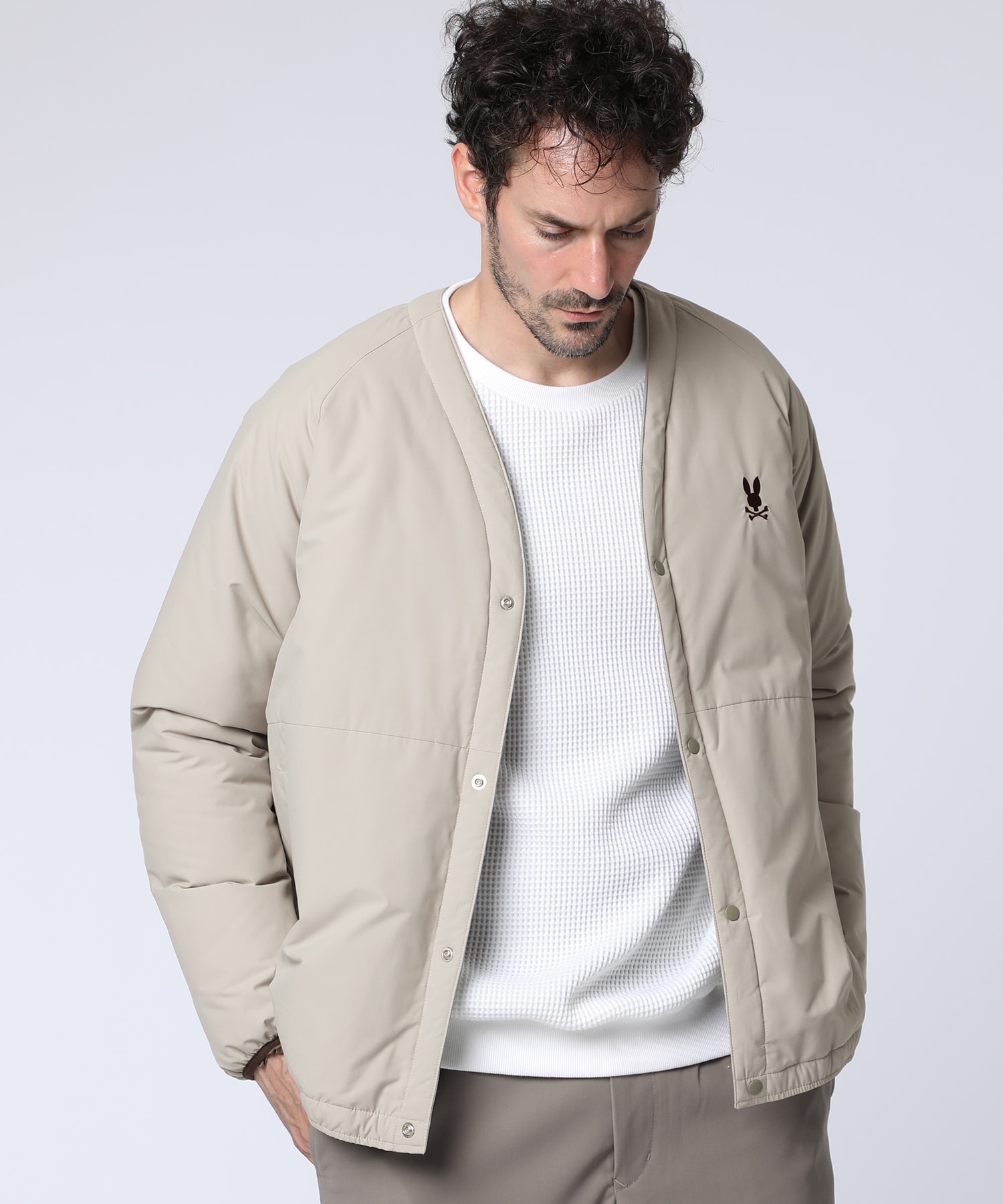 パッファーカーディガンジャケット｜Psycho Bunny｜サイコバニー 公式