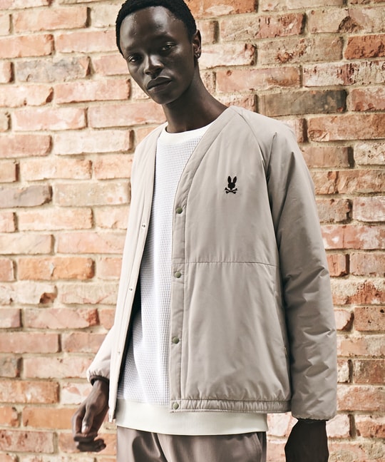 パッファーカーディガンジャケット