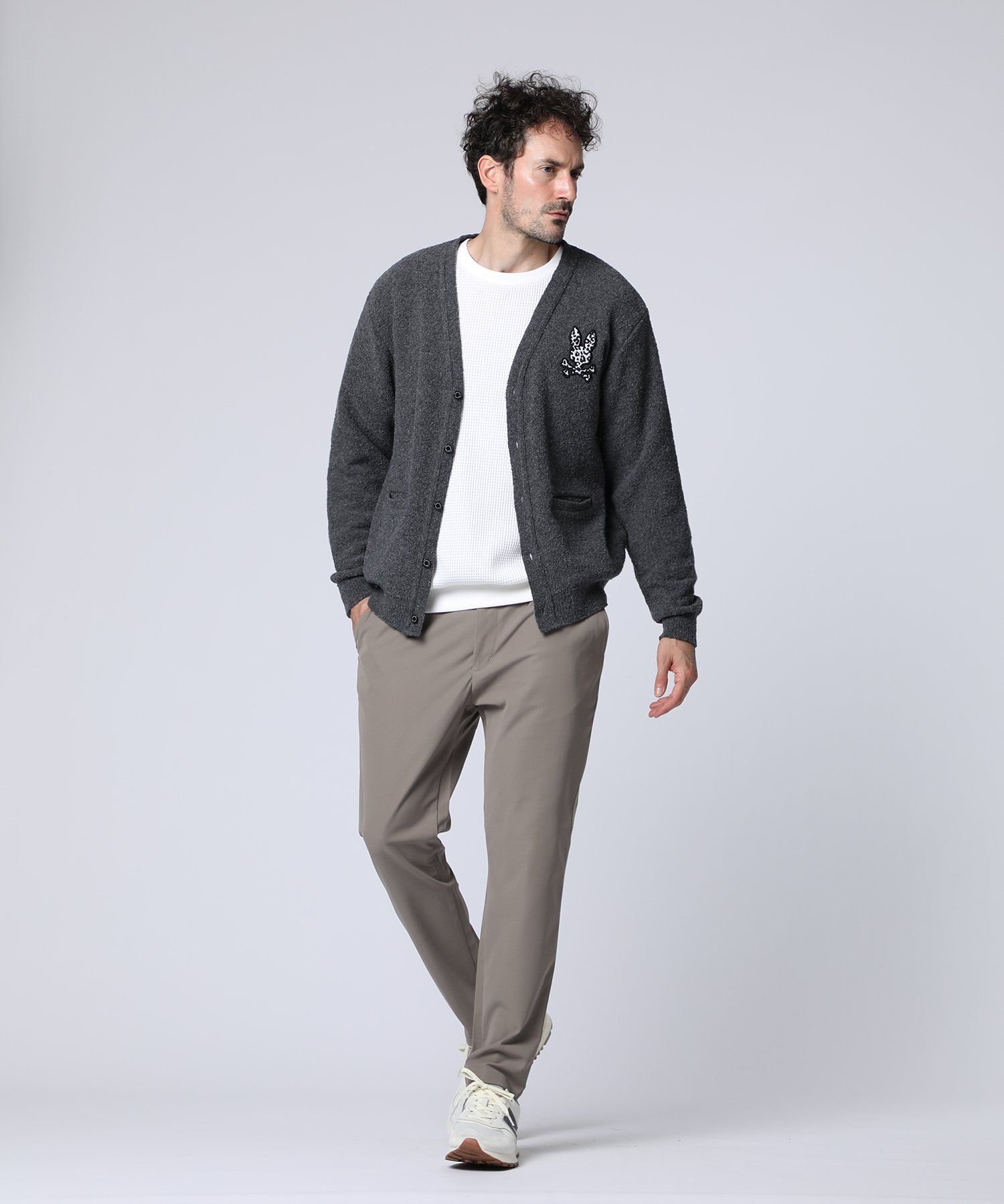 ブークレ アニマルバニーワッペン カーディガン｜Psycho Bunny｜サイコ