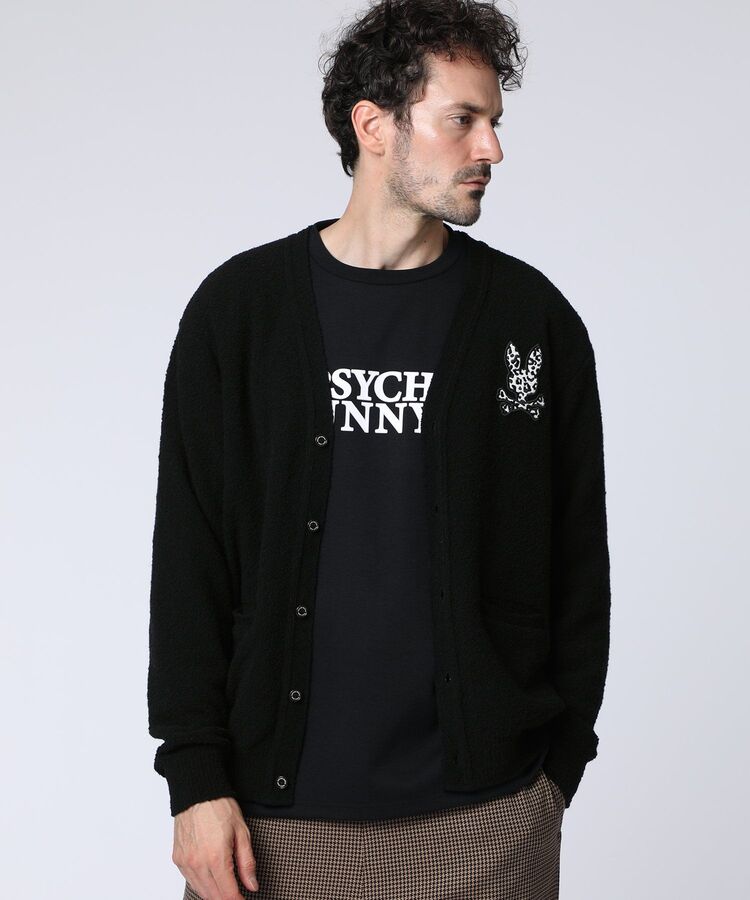 ブークレ アニマルバニーワッペン カーディガン｜Psycho Bunny｜サイコ