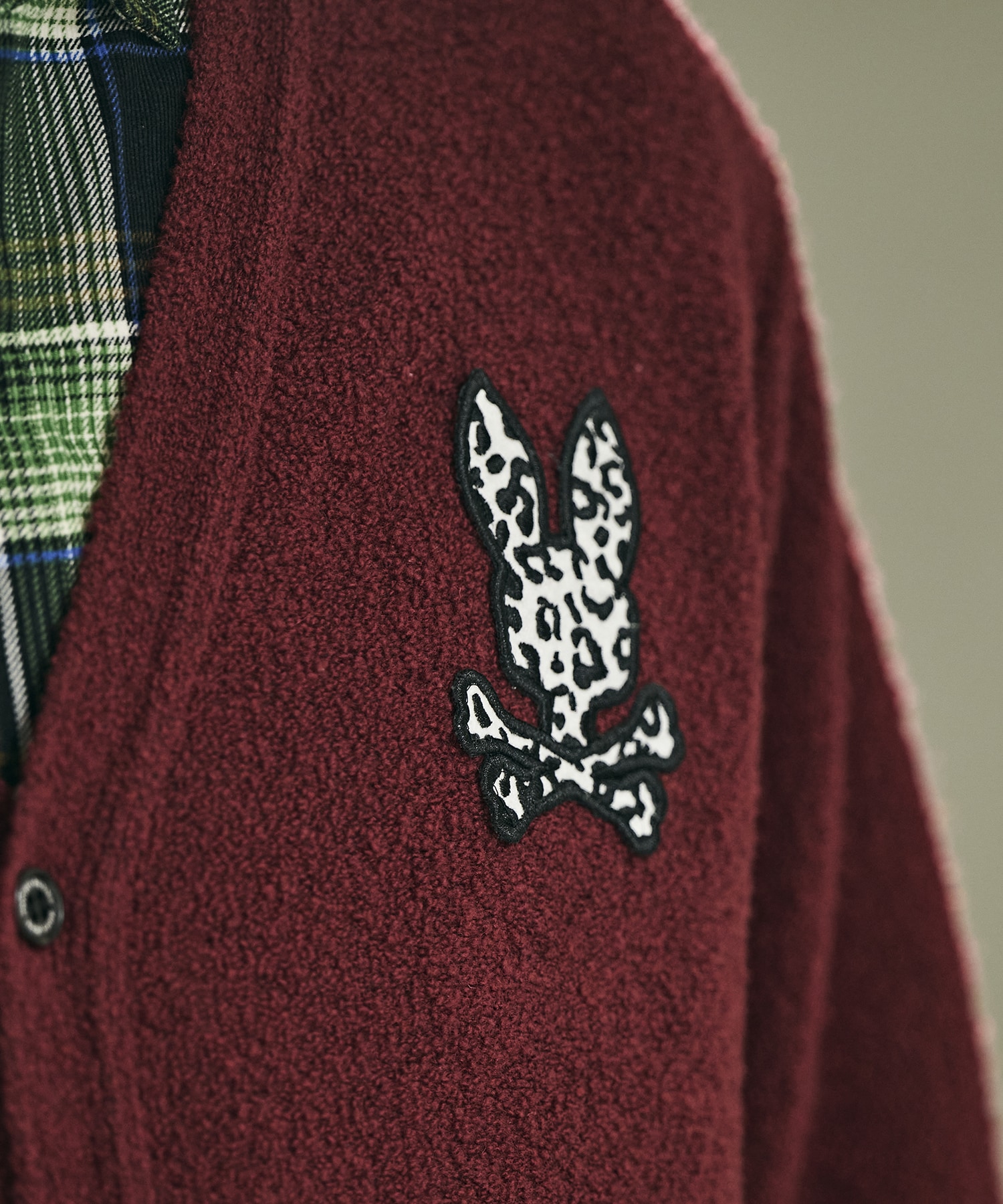 ブークレ アニマルバニーワッペン カーディガン｜Psycho Bunny｜サイコ