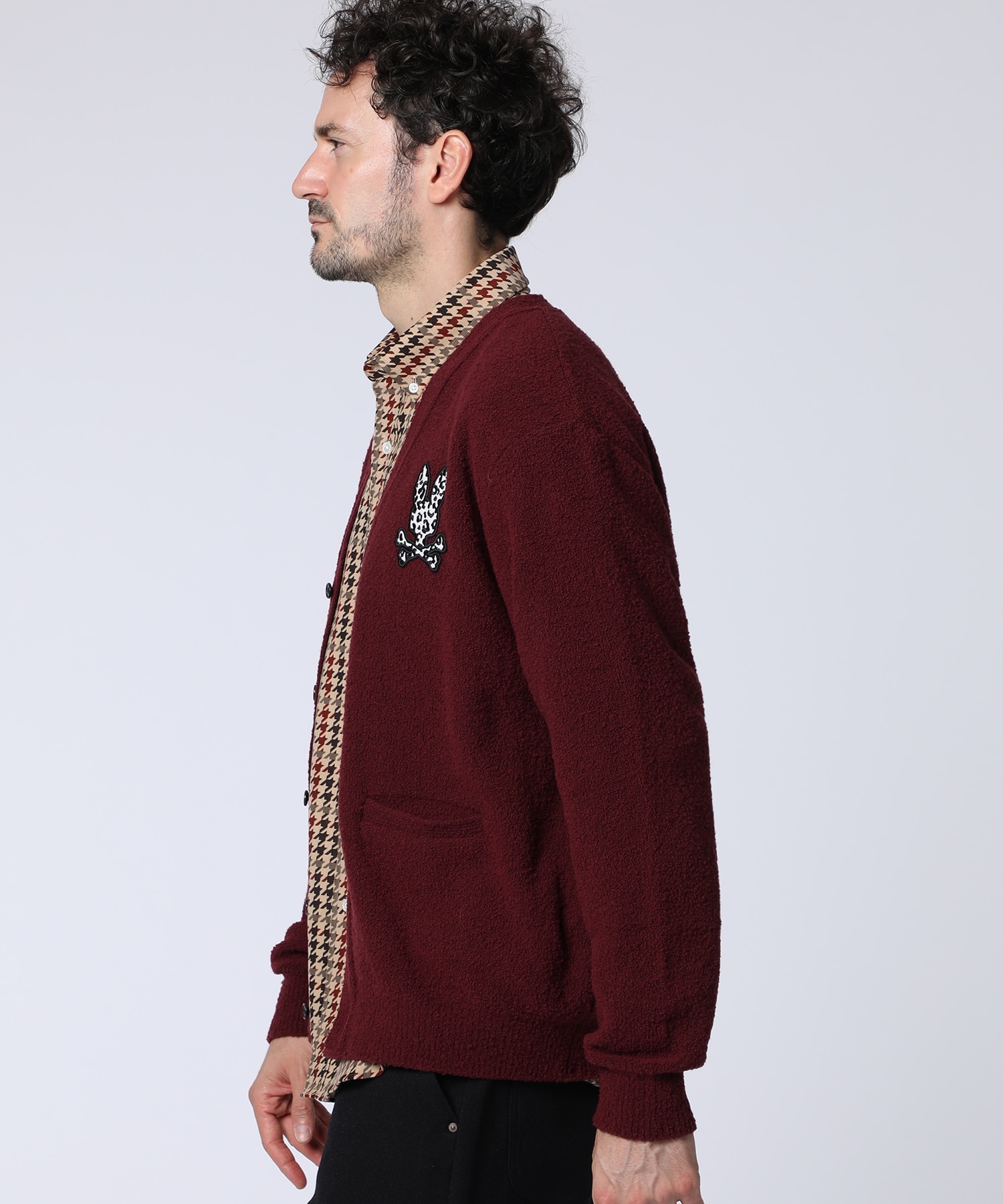 ブークレ アニマルバニーワッペン カーディガン｜Psycho Bunny｜サイコ