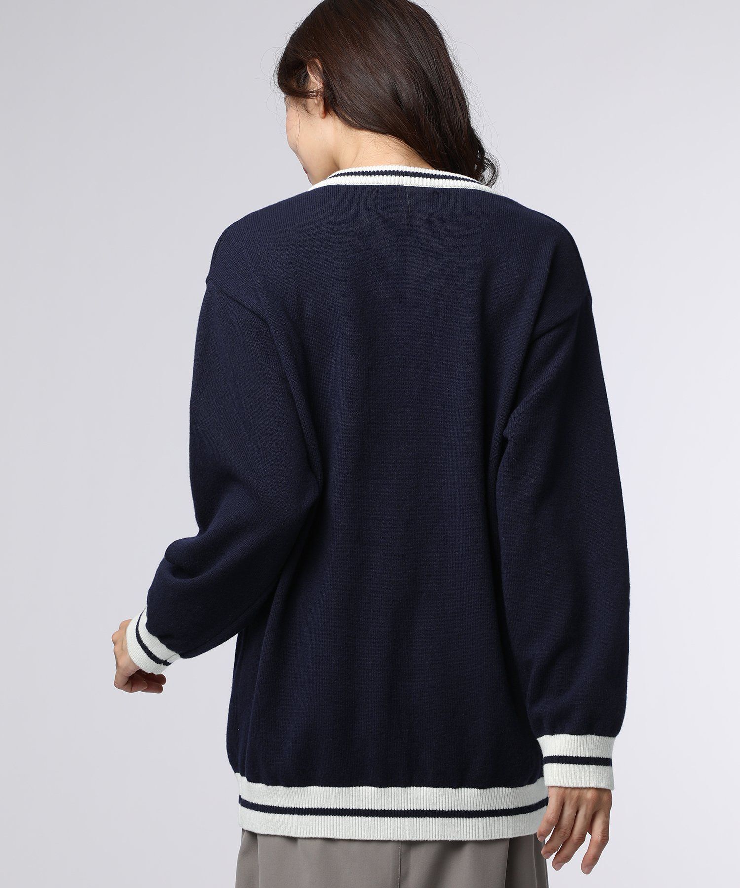 WOMEN]ポケットバニー クルーネックカーディガン｜Psycho Bunny