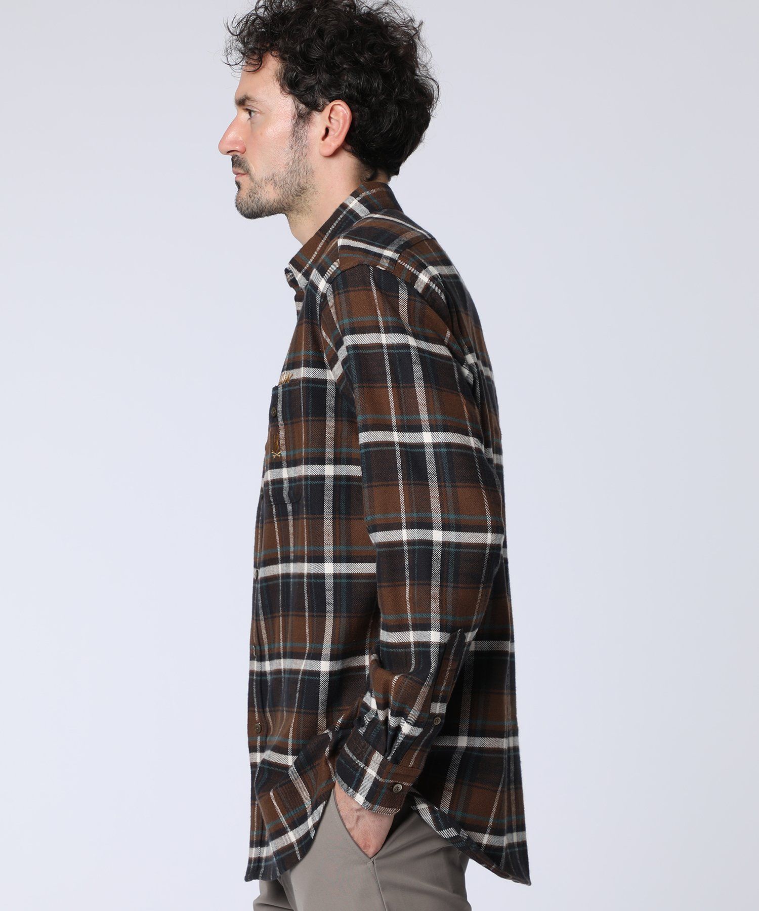 ヴィンテージチェーンステッチ スラブチェックシャツ｜Psycho Bunny