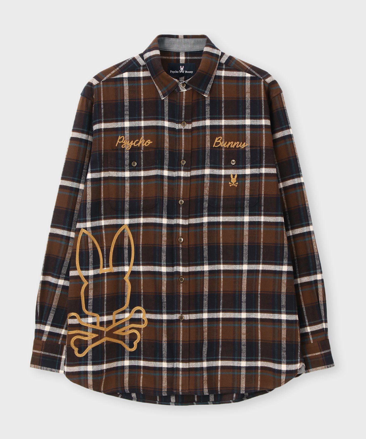 ヴィンテージチェーンステッチ スラブチェックシャツ｜Psycho Bunny