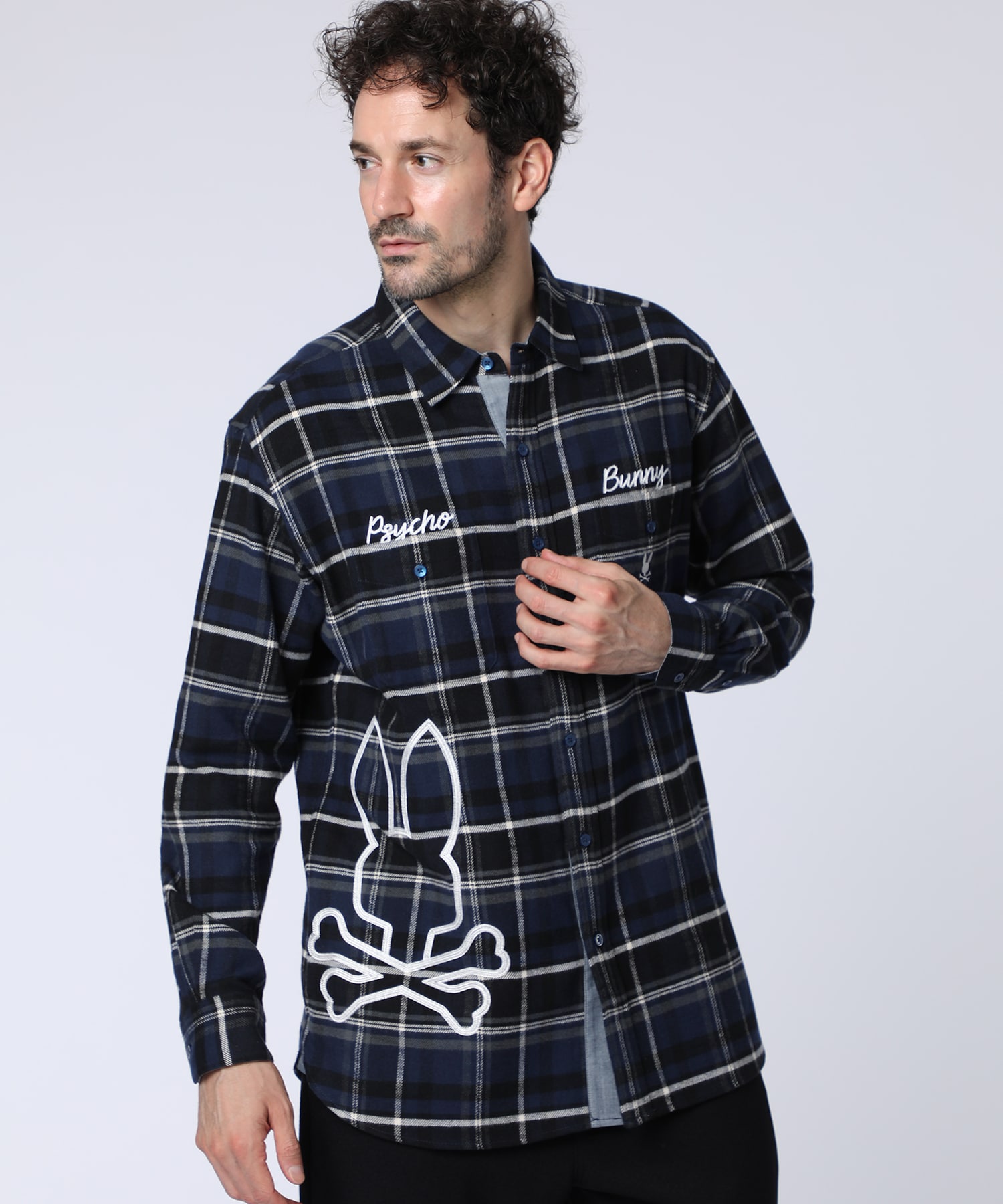 ヴィンテージチェーンステッチ スラブチェックシャツ｜Psycho Bunny