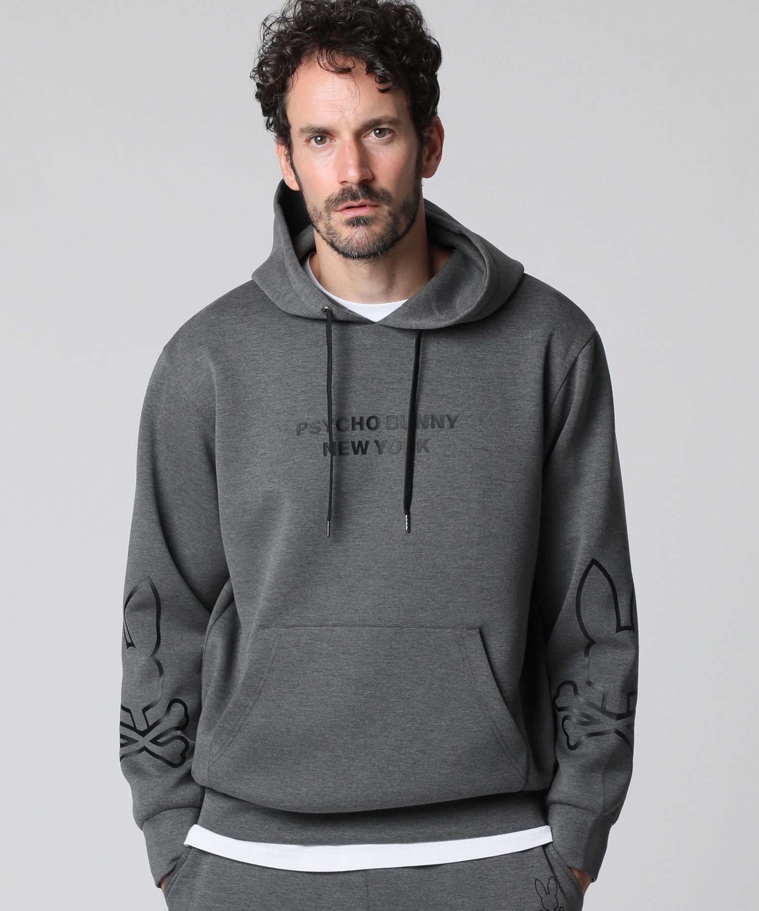 【定番デザイン】コーチ☆センターロゴプリントパーカー 肉厚生地 人気Lサイズ PUBLISH パブリッシュ スウェットパーカー センターロゴ アーム