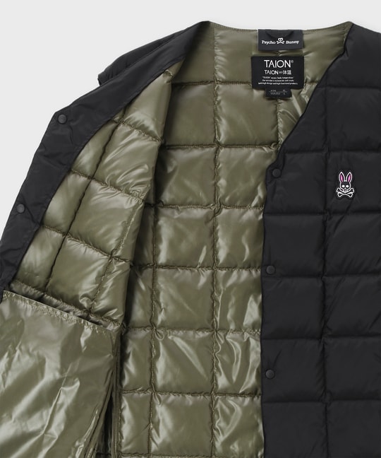 [WEB限定]TAION × Psycho Bunny コラボダウンベスト