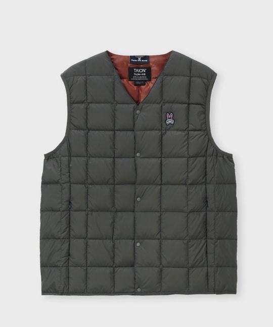 [WEB限定]TAION × Psycho Bunny コラボダウンベスト