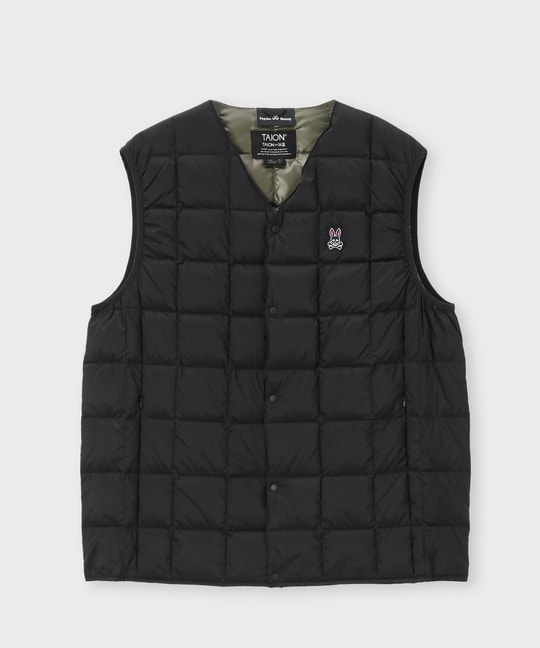 [WEB限定]TAION × Psycho Bunny コラボダウンベスト