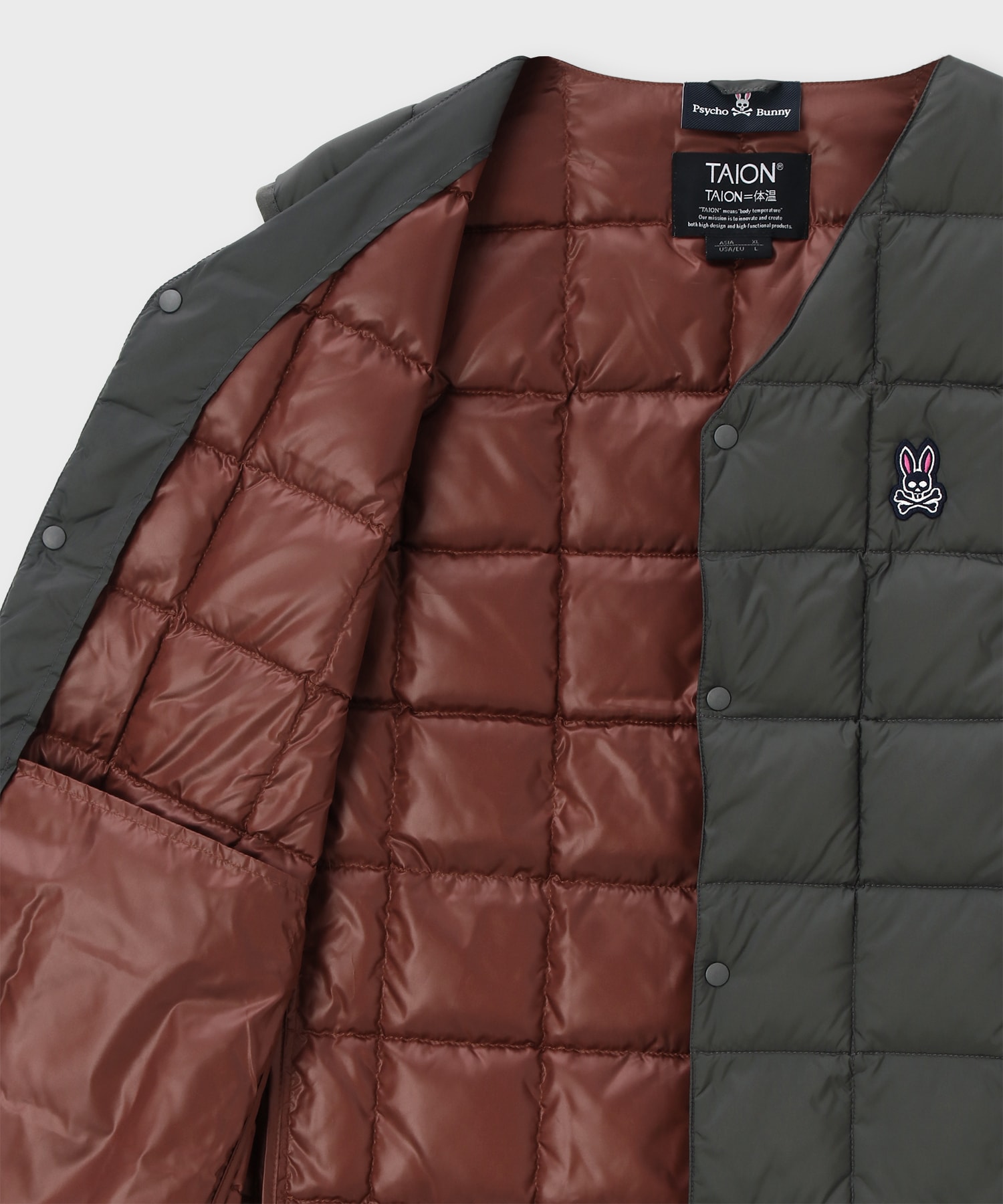 WEB限定]TAION × Psycho Bunny コラボダウンベスト｜Psycho