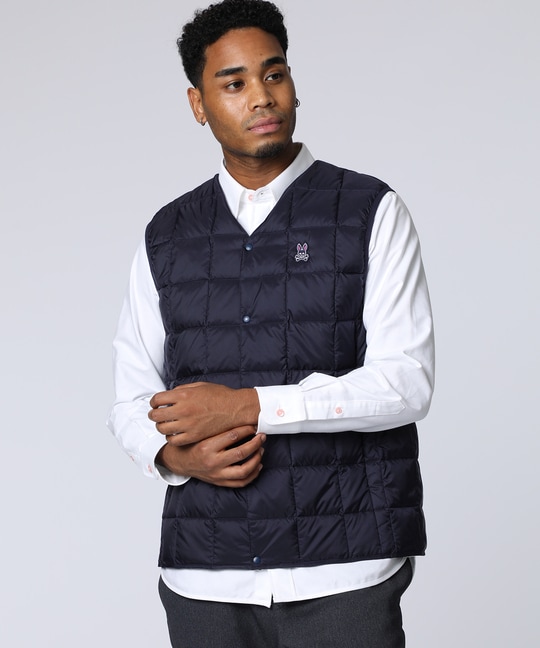 [WEB限定]TAION × Psycho Bunny コラボダウンベスト