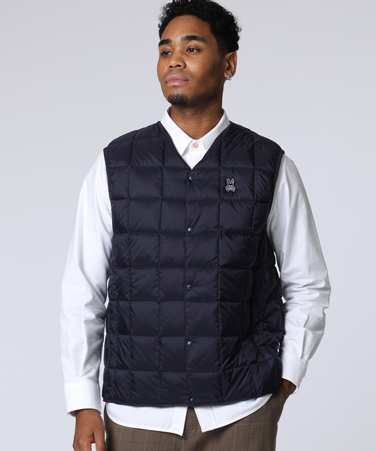 [WEB限定]TAION × Psycho Bunny コラボダウンベスト