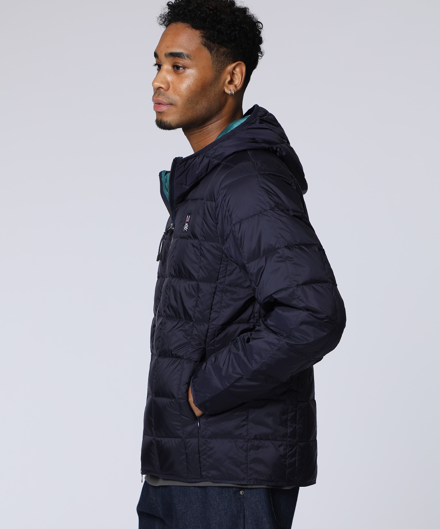 【再値下げ❣️】【サイコバニー】シームレスダウン　ワンピースブルゾン 再値下げ❣️】【サイコバニー】シームレスダウンワンピースブルゾン