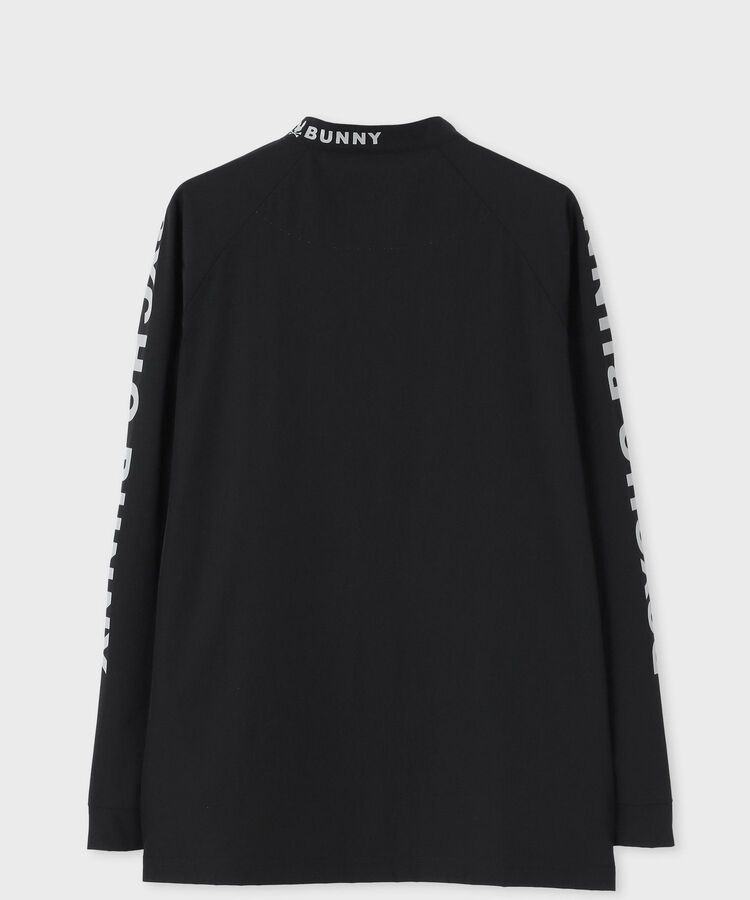 Psycho Bunny ブラックシャツ モックネック Lサイズ Psycho Bunny tシャツ 「GOLF」 ポケットバニー モックネックT