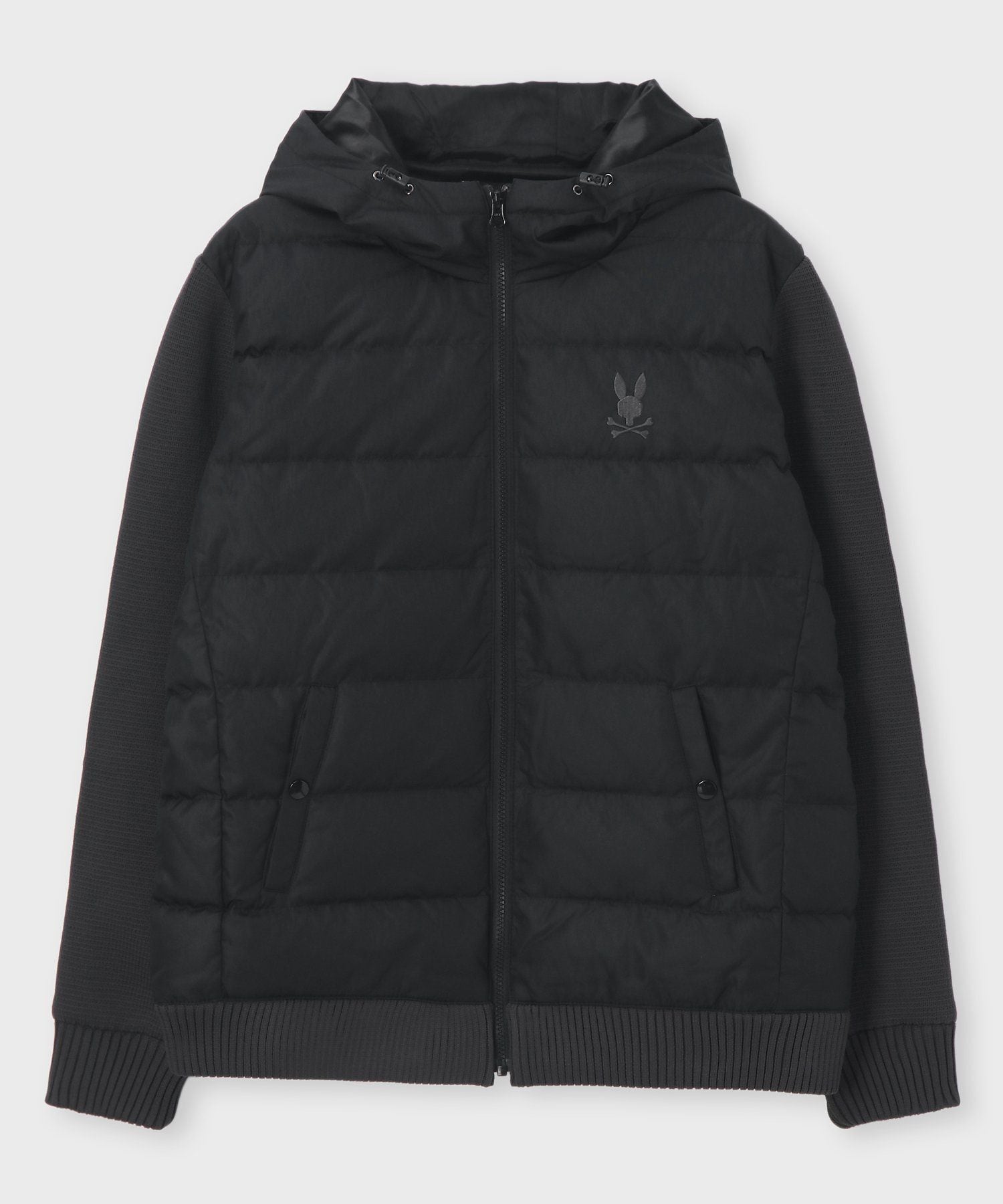 サイコバニ Psycho Bunny ジャケット ニットダウン Psycho Bunny（サイコバニー）の「バニーロゴ ケーブルニット