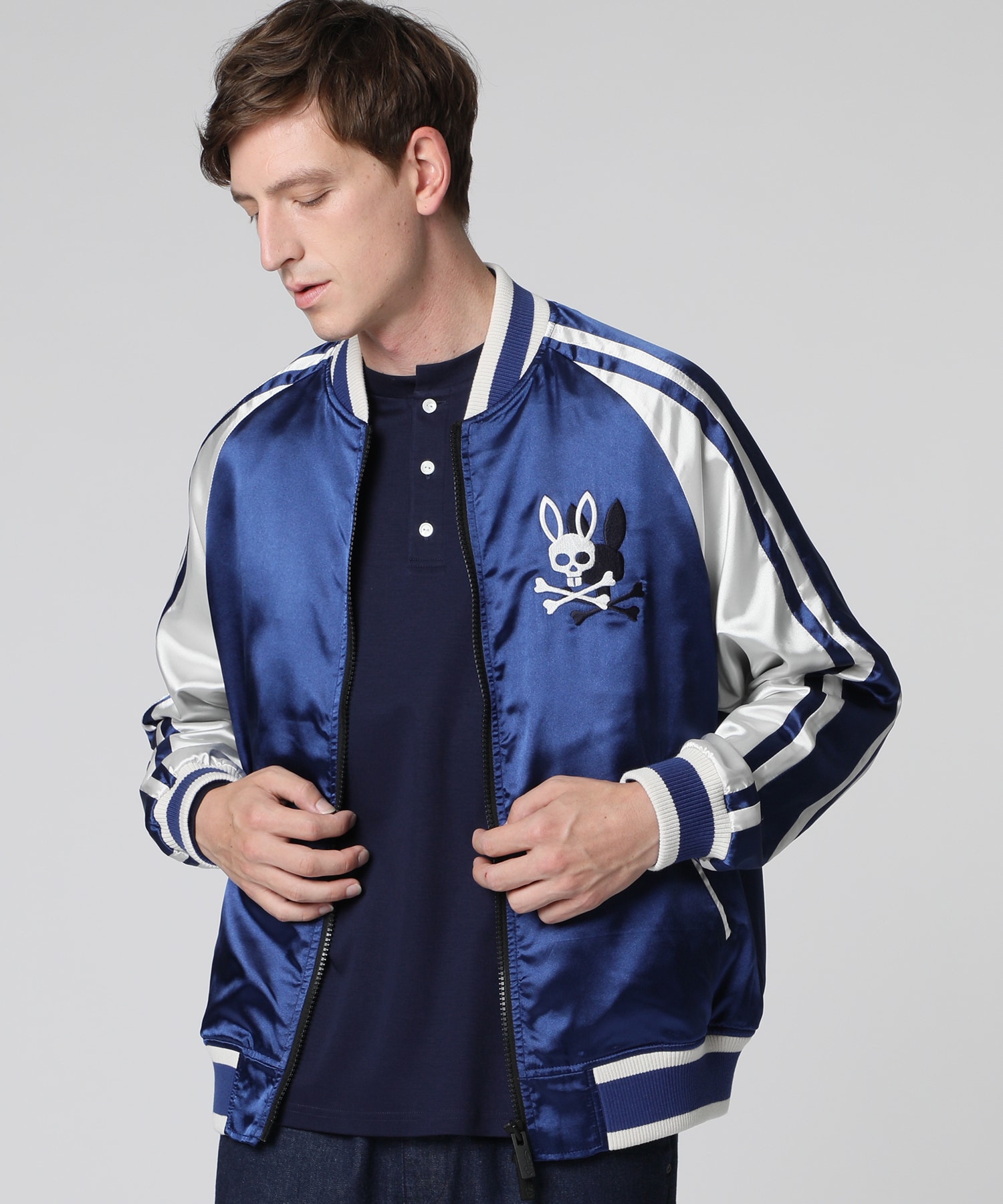 SKOOKUM × PsychoBunny バニーロゴ スカジャン｜Psycho Bunny｜サイコ