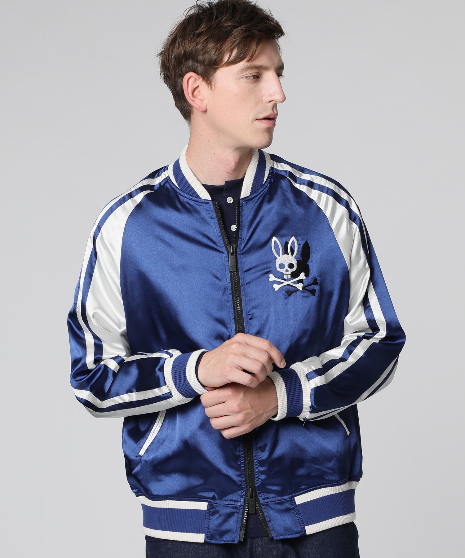 SKOOKUM × PsychoBunny バニーロゴ スカジャン｜Psycho Bunny｜サイコ