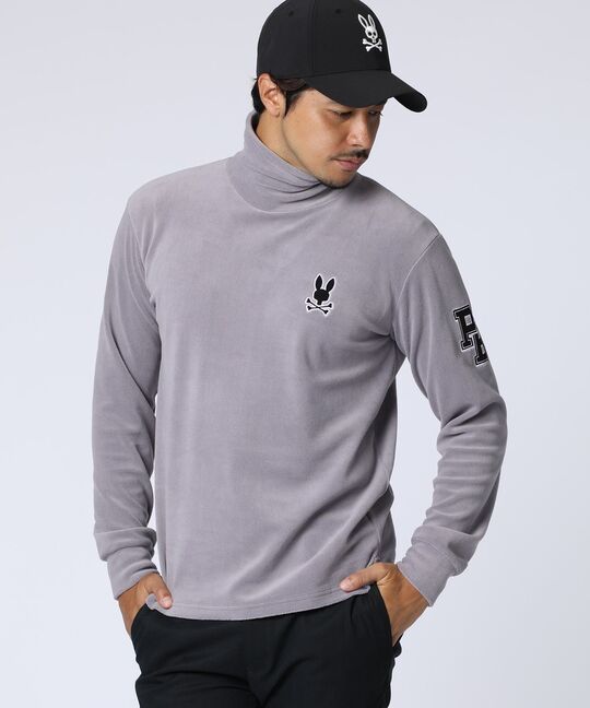 [GOLF]アウトラインロゴ タートルネックロングスリーブＴシャツ