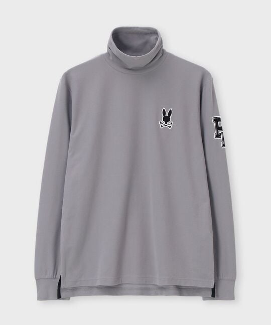 [GOLF]アウトラインロゴ タートルネックロングスリーブＴシャツ