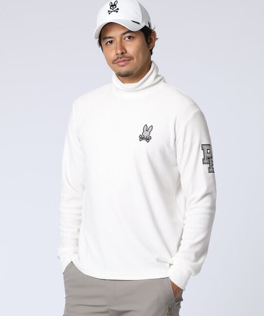 [GOLF]アウトラインロゴ タートルネックロングスリーブＴシャツ