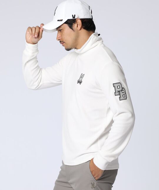 [GOLF]アウトラインロゴ タートルネックロングスリーブＴシャツ