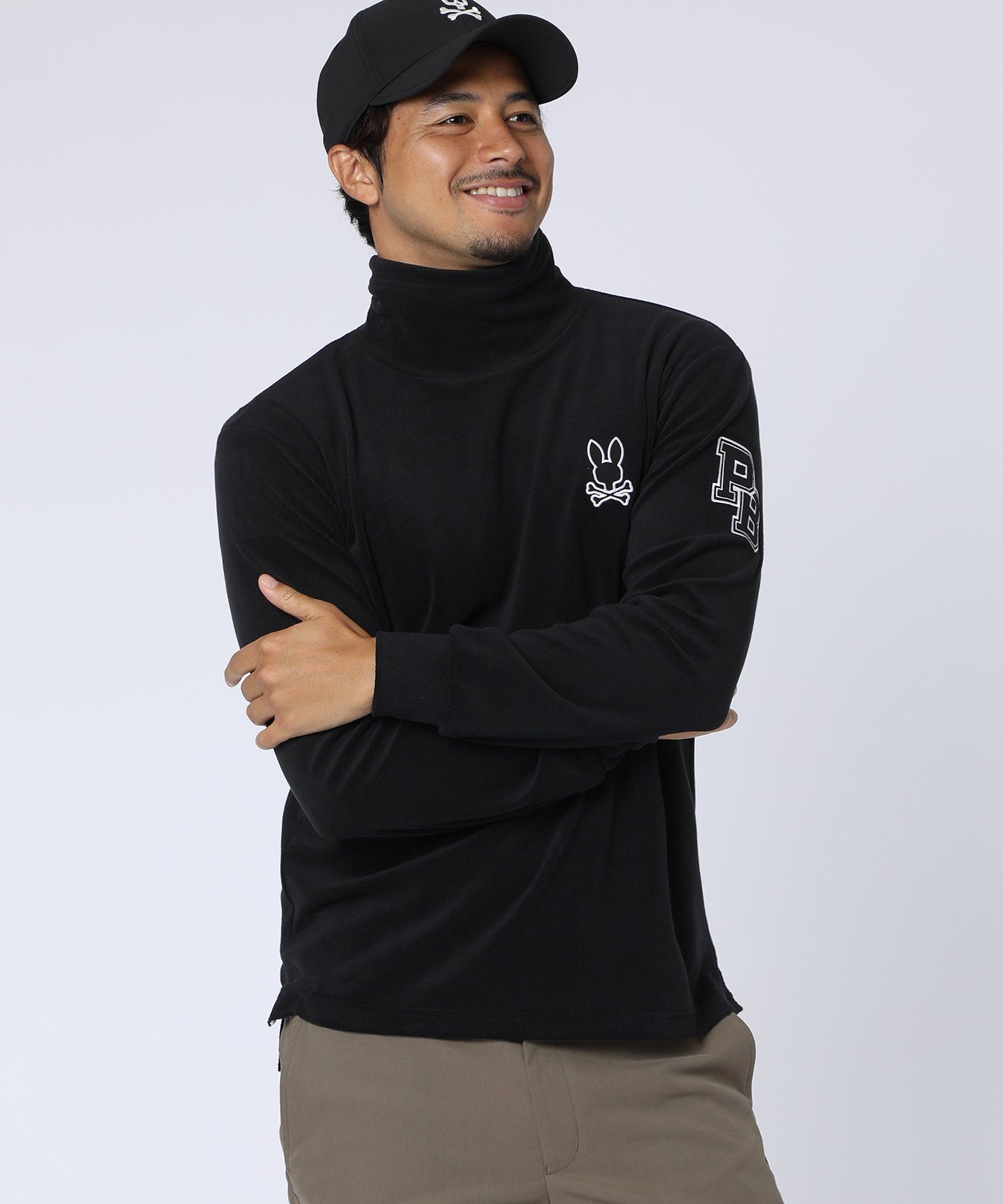 GOLF]アウトラインロゴ タートルネックロングスリーブTシャツ｜Psycho