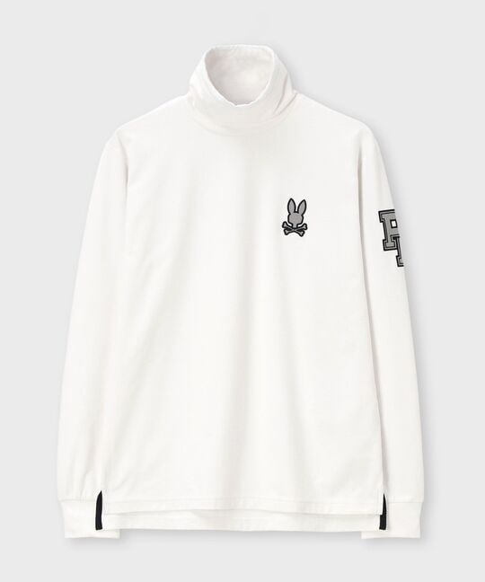 [GOLF]アウトラインロゴ タートルネックロングスリーブＴシャツ