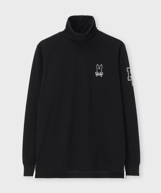 [GOLF]アウトラインロゴ タートルネックロングスリーブＴシャツ