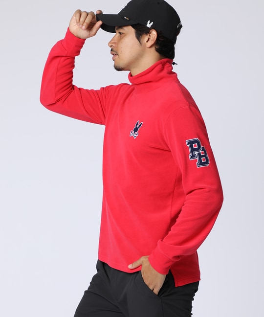 [GOLF]アウトラインロゴ タートルネックロングスリーブＴシャツ