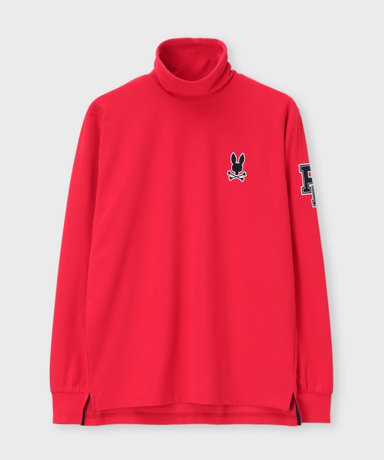 [GOLF]アウトラインロゴ タートルネックロングスリーブＴシャツ