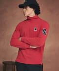[GOLF]アウトラインロゴ タートルネックロングスリーブＴシャツ