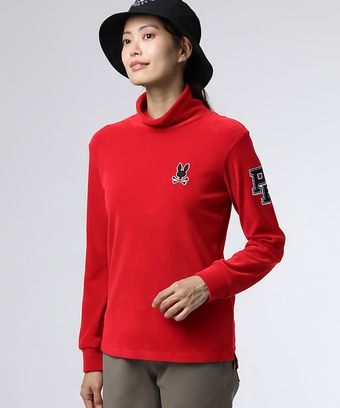 [GOLF][WOMEN]アウトラインロゴ 　タートルネックロングスリーブＴシャツ