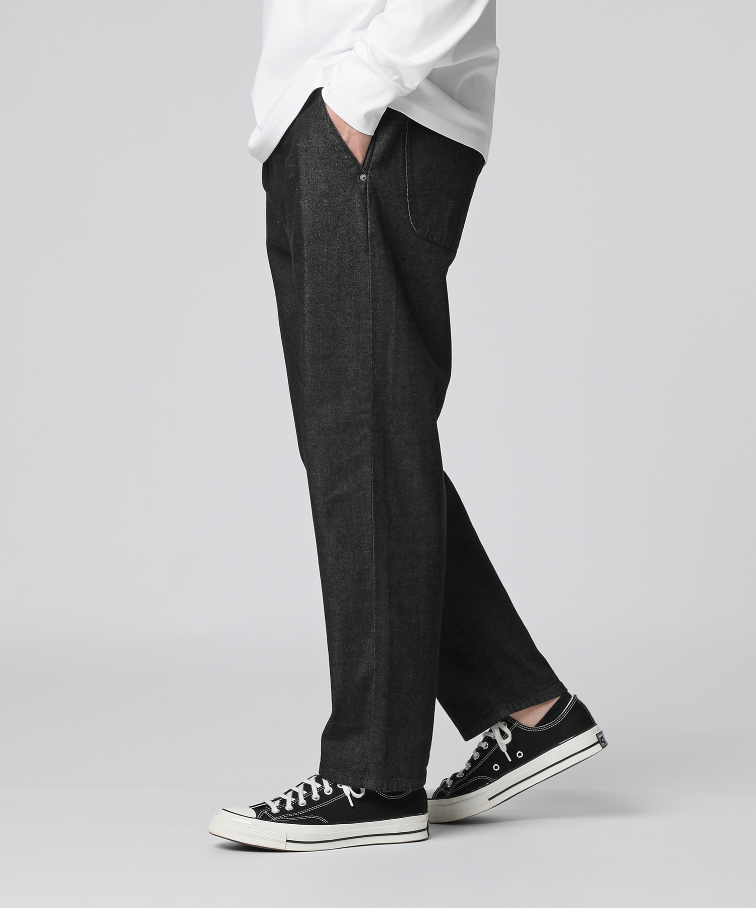 Psycho Bunny ブラックパンツ Lee × Psycho Bunny FLeeasy Narrow ブラックデニム｜Psycho Bunny