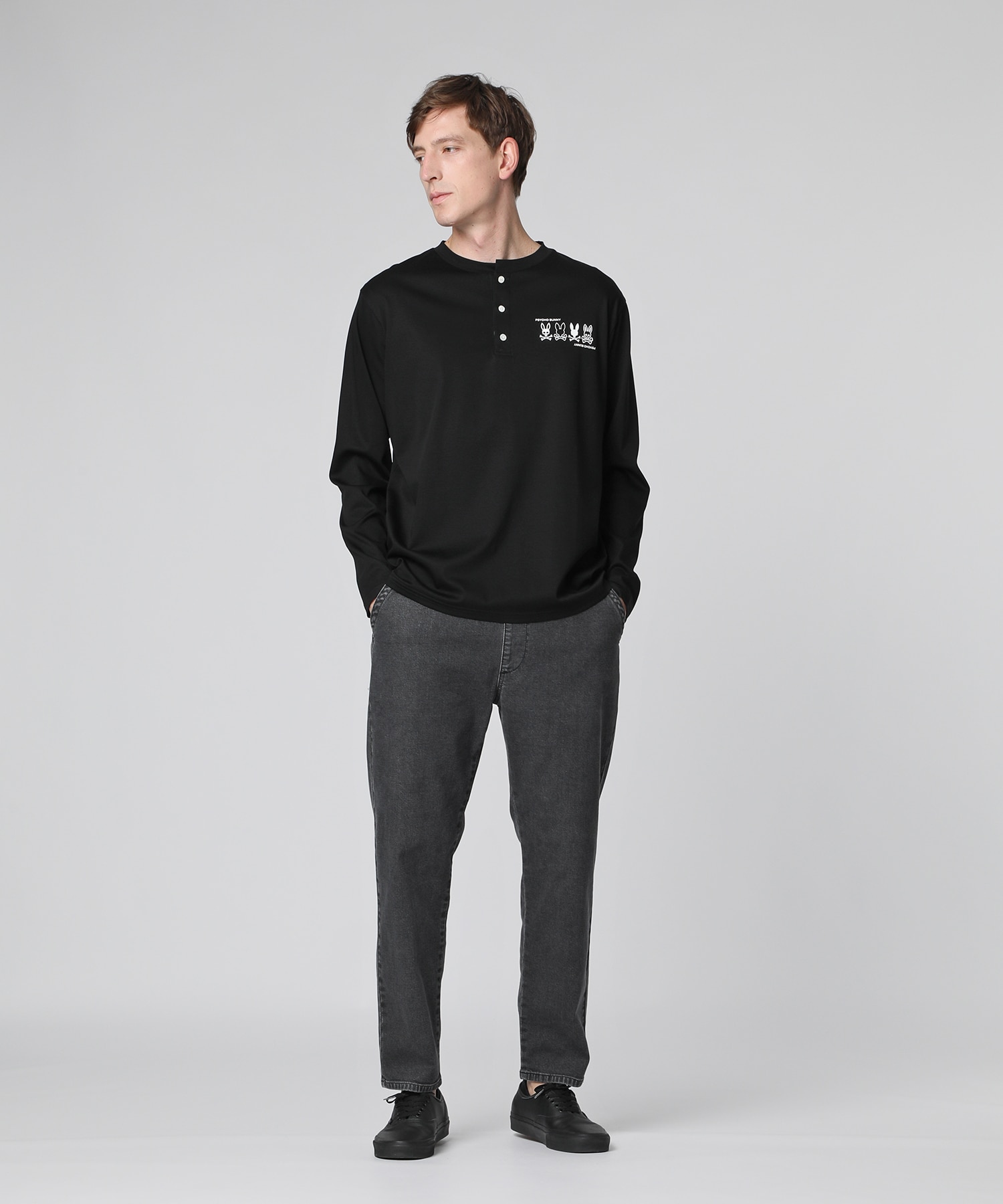 Lee × Psycho Bunny FLeeasy Narrow ブラックデニム｜Psycho Bunny