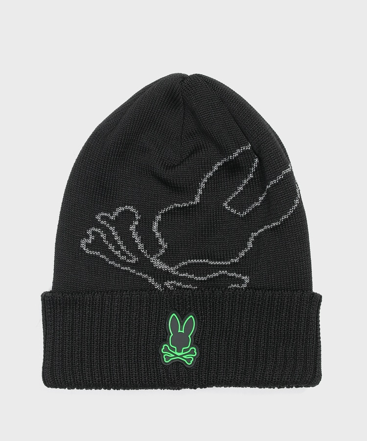 パニーニシャビ GOLF]ジャガード ニットキャップ｜Psycho Bunny｜サイコバニー