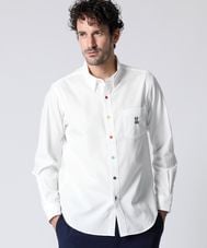 マルチカラーボタン シャツ