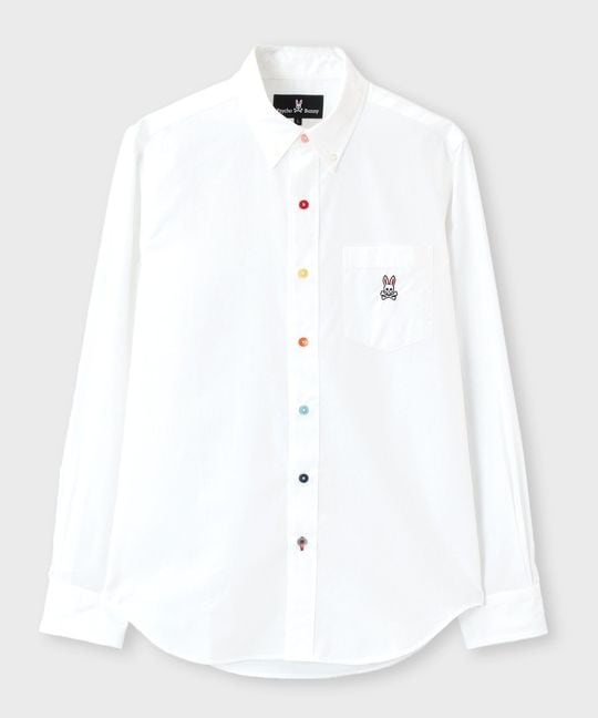 マルチカラーボタン シャツ