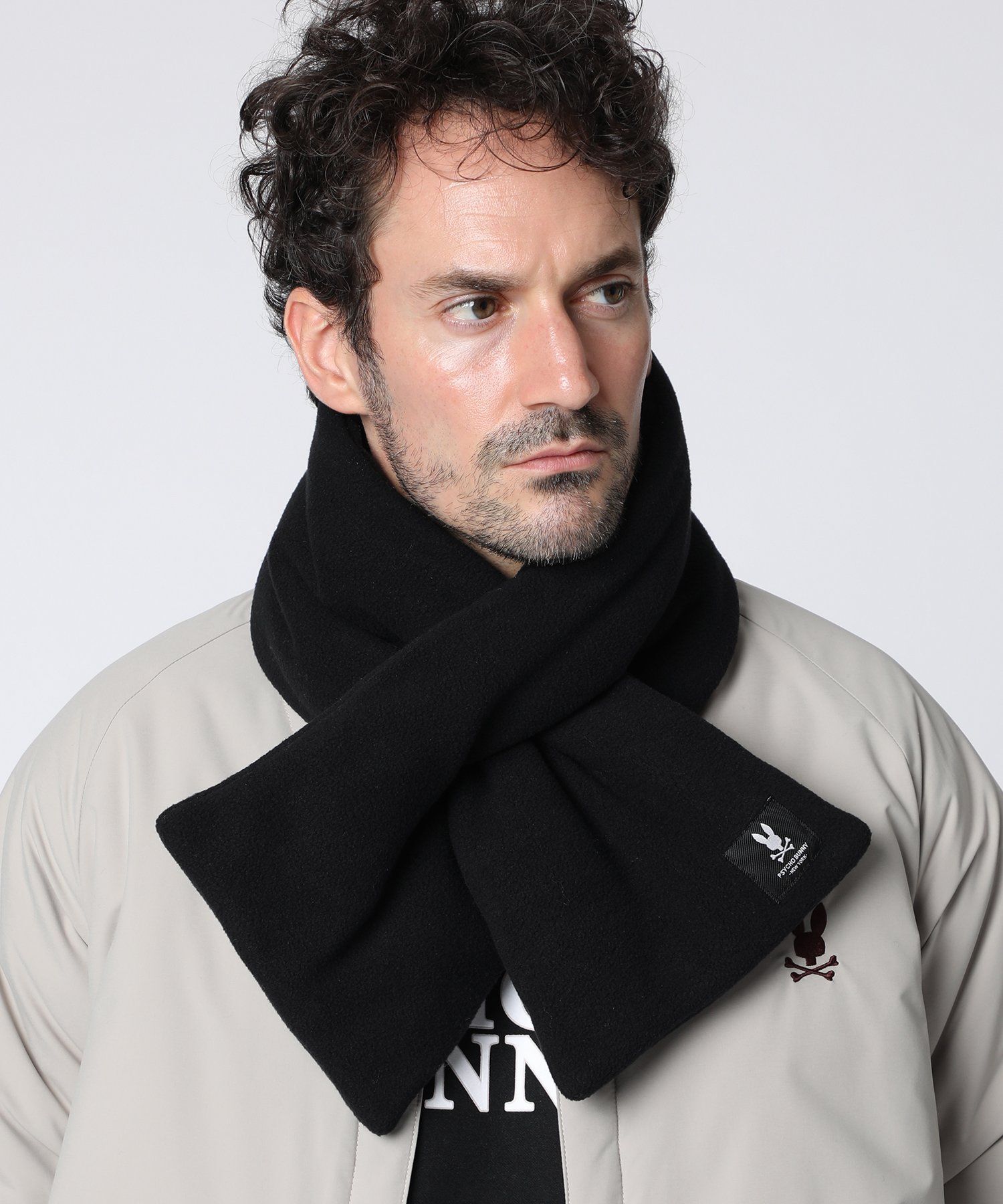 中綿入り差し込みフリースマフラー｜Psycho Bunny｜サイコバニー 公式