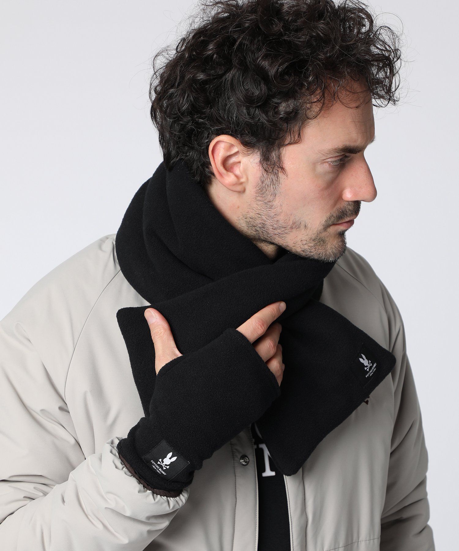 中綿入り差し込みフリースマフラー｜Psycho Bunny｜サイコバニー 公式