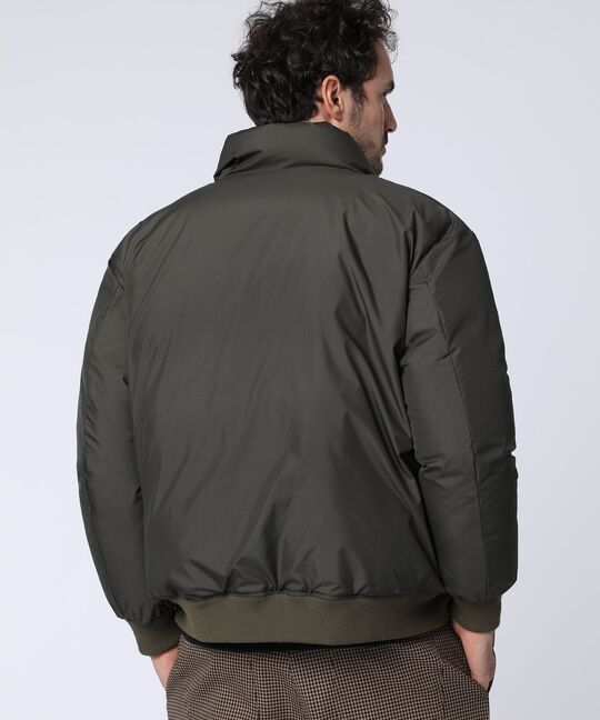 レオパードタフタ ダウンジャケット