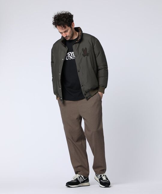 レオパードタフタ ダウンジャケット