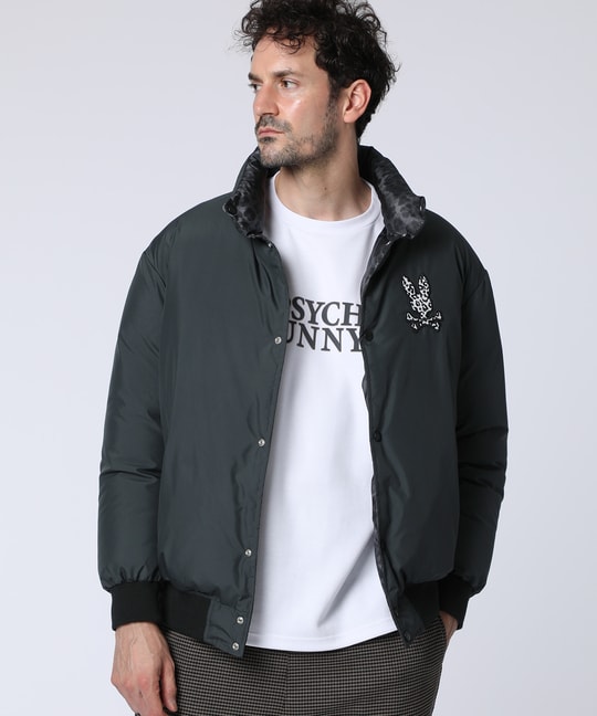 レオパードタフタ ダウンジャケット