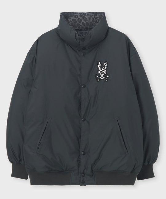 レオパードタフタ ダウンジャケット