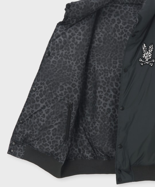 レオパードタフタ ダウンジャケット