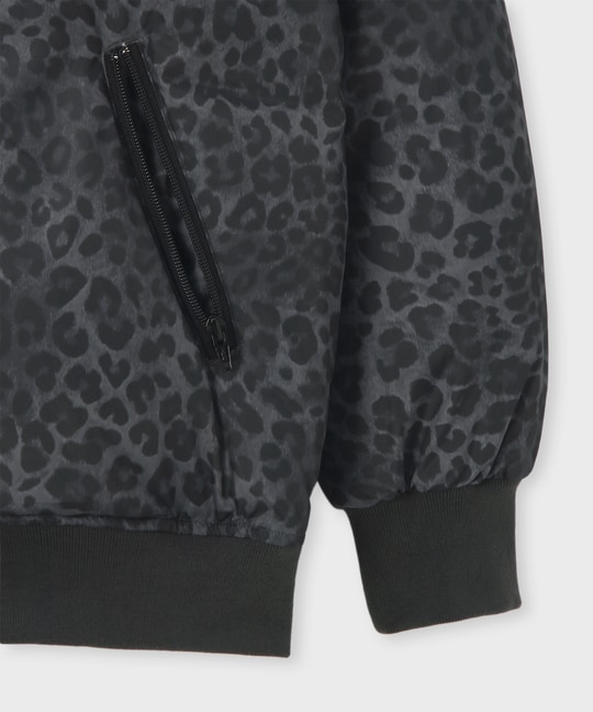 レオパードタフタ ダウンジャケット