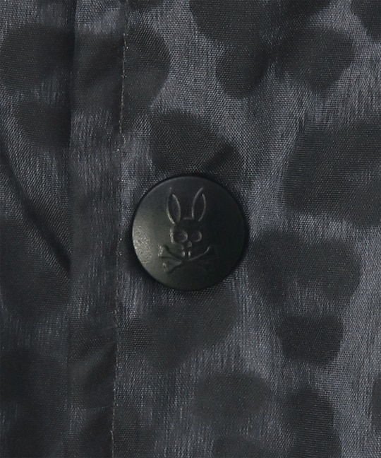 レオパードタフタ ダウンジャケット