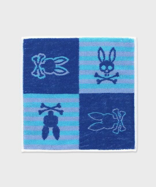 4BUNNYボーダー タオルハンカチ