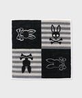 4BUNNYボーダー タオルハンカチ