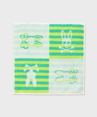 4BUNNYボーダー 　タオルハンカチ
